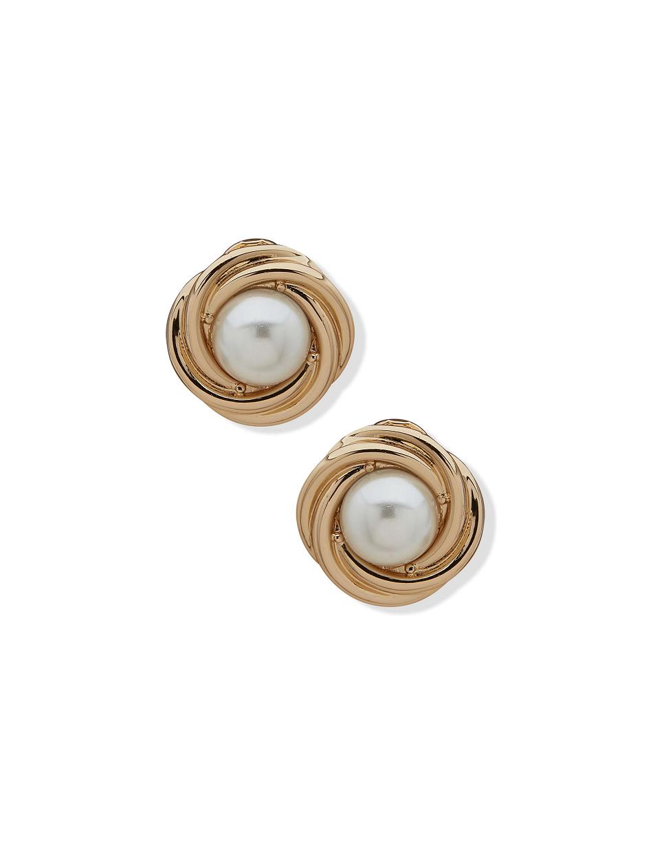 Earring Anne Klein Knot Button Clip On   | SIX-7489680